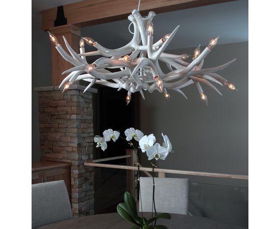 Подвесной светильник Roll &amp;amp; Hill Superordinate Antler Chandelier - 12 Antlers, фото 4