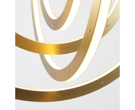 Подвесной светильник Roll &amp;amp; Hill Halo Chandelier - Vertical, 4 Rings, фото 3