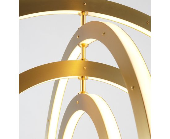 Подвесной светильник Roll &amp;amp; Hill Halo Chandelier - Vertical, 4 Rings, фото 4