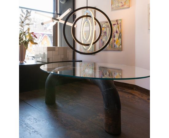 Подвесной светильник Roll &amp;amp; Hill Halo Chandelier - Vertical, 4 Rings, фото 5