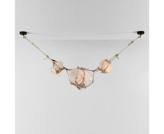 Подвесной светильник Roll &amp;amp; Hill Knotty Bubbles Chain - 1 Lg, 2 Sm Bubbles, фото 1