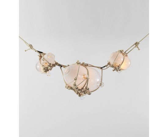 Подвесной светильник Roll &amp;amp; Hill Knotty Bubbles Chain - 1 Lg, 2 Sm Bubbles, фото 2