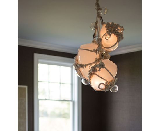 Подвесной светильник Roll &amp;amp; Hill Knotty Bubbles Chandelier - 1 Lg, 2 Sm Bubbles, 5 Barnacles, фото 3