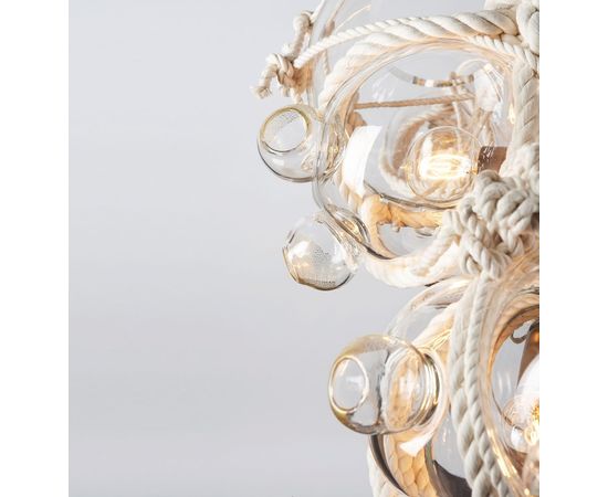 Подвесной светильник Roll &amp;amp; Hill Knotty Bubbles Chandelier - 1 Lg, 6 Sm Bubbles, фото 2