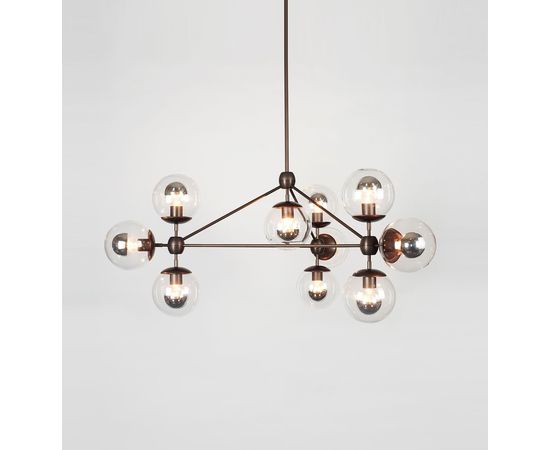 Подвесной светильник Roll &amp;amp; Hill Modo Chandelier - 3 Sided, 10 Globes, фото 5