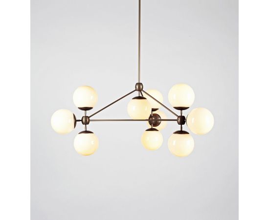 Подвесной светильник Roll &amp;amp; Hill Modo Chandelier - 3 Sided, 10 Globes, фото 2