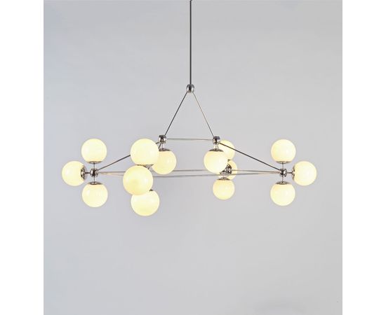 Подвесной светильник Roll &amp;amp; Hill Modo Chandelier - Rectangle, 14 Globes, фото 2