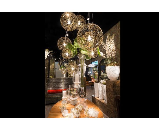 Подвесной светильник VGnewtrend ARABESQUE MARTE 30 gold, фото 2