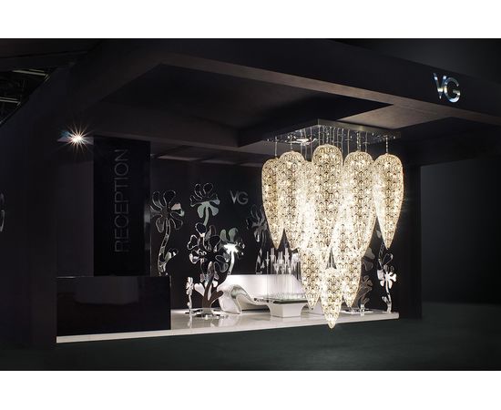 Подвесной светильник VGnewtrend ARABESQUE LIGHTFALL SENSATION X 5, фото 5