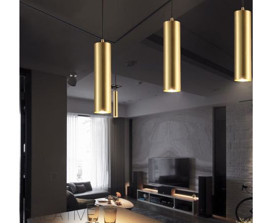 Подвесной светильник Cylindrical LED Pendant Lamp Art, фото 5