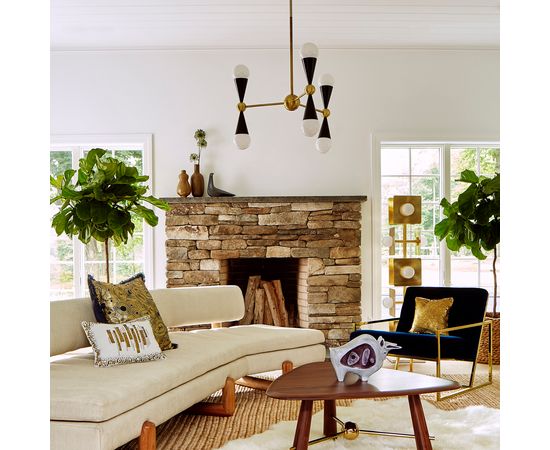 Люстра Jonathan Adler Caracas Six-Light Chandelier, фото 8