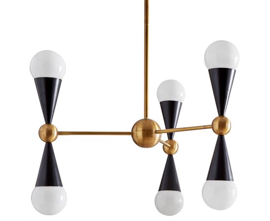 Люстра Jonathan Adler Caracas Six-Light Chandelier, фото 4