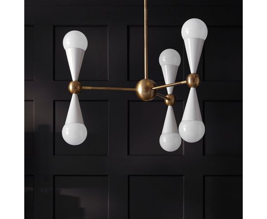 Люстра Jonathan Adler Caracas Six-Light Chandelier, фото 7