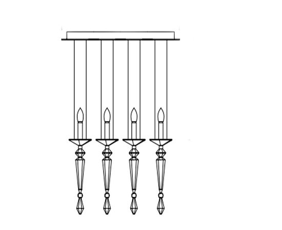 Подвесной светильник Isaac Light 709/S4, фото 1