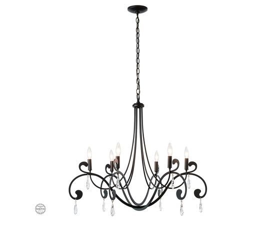 Люстра Hubbardton Forge Stella 6 Arm Chandelier, фото 1