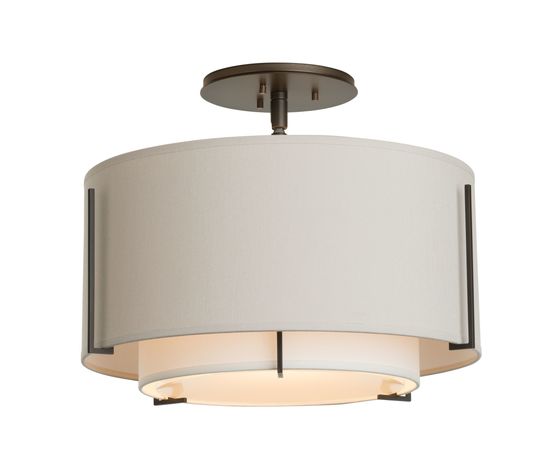 Люстра Hubbardton Forge Exos Small Double Shade Semi-Flush, фото 2