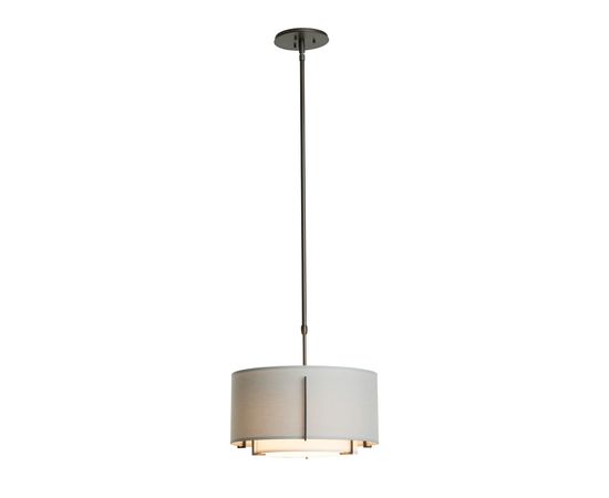 Люстра Hubbardton Forge Exos Small Double Shade Pendant, фото 2