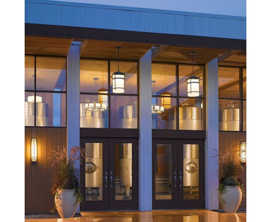 Подвесной уличный светильник Hubbardton Forge Banded Small Outdoor Fixture, фото 4