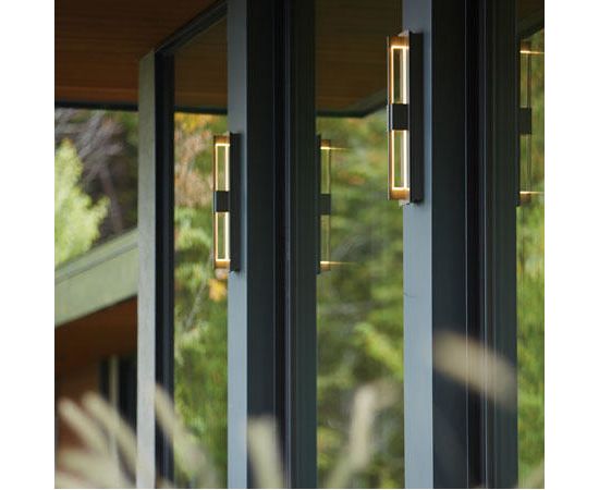 Настенный уличный светильник Hubbardton Forge Axis Small Outdoor Sconce, фото 4