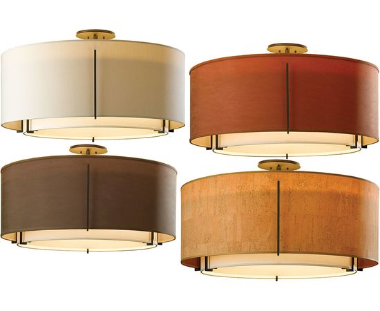 Люстра Hubbardton Forge Exos Small Double Shade Semi-Flush, фото 6