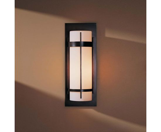 Настенный уличный светильник Hubbardton Forge Banded Small Outdoor Sconce, фото 5
