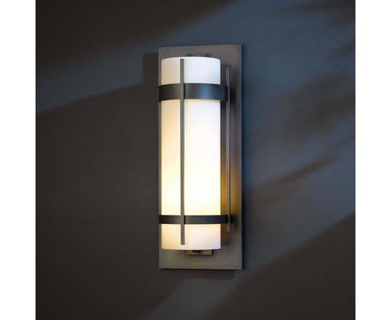 Настенный уличный светильник Hubbardton Forge Banded Small Outdoor Sconce, фото 6