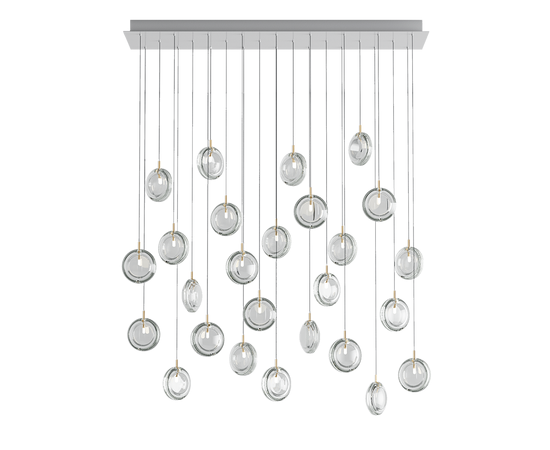 Подвесной светильник Bomma Lens chandelier / 26 pcs / square, фото 1