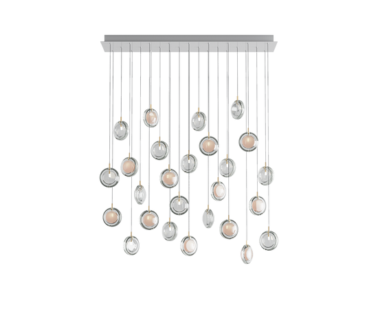 Подвесной светильник Bomma Lens chandelier / 26 pcs / square, фото 6