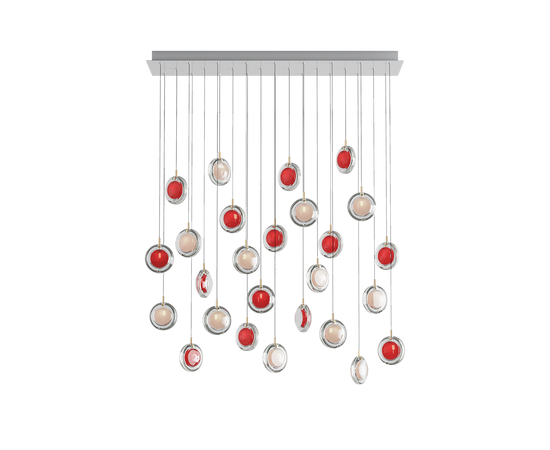 Подвесной светильник Bomma Lens chandelier / 26 pcs / square, фото 7