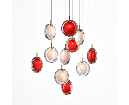 Подвесной светильник Bomma Lens chandelier / 26 pcs / square, фото 3
