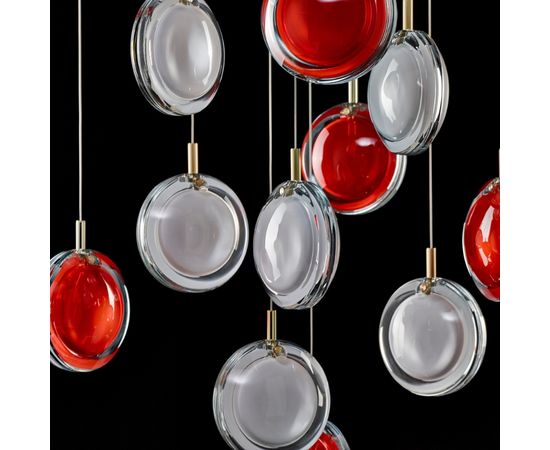 Подвесной светильник Bomma Lens chandelier / 26 pcs / square, фото 4