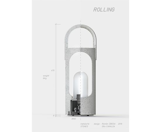 Настольная лампа Metalarte Rolling, фото 2