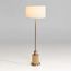Торшер Crate and Barrel Bridaine Wood &amp; Brass Floor Lamp, фото 1