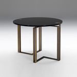 Обеденный стол Paolo Castelli Black and Gold table round, фото 1
