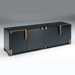 Тумба Paolo Castelli BLACK &amp; GOLD LOW CABINET, фото 1