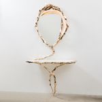 Консоль с зеркалом Markus Haase Bronze and Marble Console with Bronze Mirror, фото 1