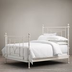 Restoration Hardware 19th C. Quatrefoil Iron Bed Distressed White, фото 1