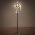 Торшер Restoration Hardware 19th C. Rococo Iron &amp; Crystal Floor Lamp, фото 1