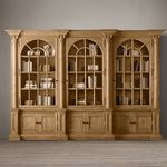 Restoration Hardware Palladian Salvaged Pine Triple Library Bookcase, фото 1