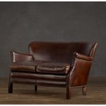 Диван Restoration Hardware Professor&#039;s Leather Double Chair With Nailheads, фото 1
