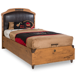 Кровать детская CILEK Pirate с кожаным изголовьем и базой, фото 1