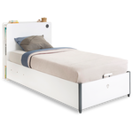 Кровать односпальная CILEK White с базой (100x200 Cm), фото 1