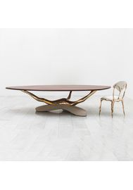 Обеденный стол Markus Haase Bronze, Walnut, and Limestone Dining Table, фото 1