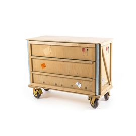 Комод Seletti Export Como  Chest of 3 Drawers Wheels, фото 1