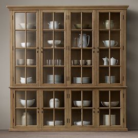 Шкаф-витрина Restoration Hardware Hampton Casement Wide Sideboard and Hutch, фото 1