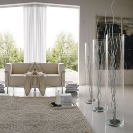 Декоративный элемент Adriani &amp; Rossi Glass vase with one metal chromed sculpture, фото 1