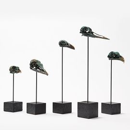 Статуэтка Holly Hunt BRONZE BIRD SKULLS, фото 1