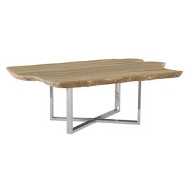 Кофейный столик Phillips Collection Onyx Coffee Table, Stainless Steel Base, rectangular, фото 1