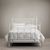 Restoration Hardware 19th C. Quatrefoil Iron Bed Distressed White, фото 2