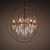 Подвесной светильник Restoration Hardware Foucault&#039;s Twin-Orb Crystal Chandelier Rustic Iron, фото 1
